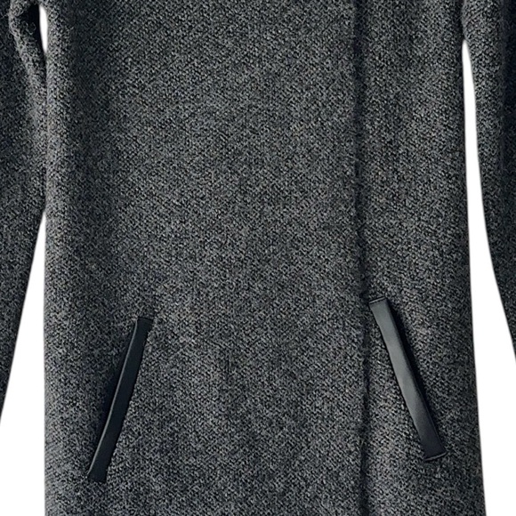 ADRIENNE VITTADINI | NWOT WOOL BLEND WRAP FRONT SINGLE BUTTON COAT SWEATER | XS - Picture 3 of 12